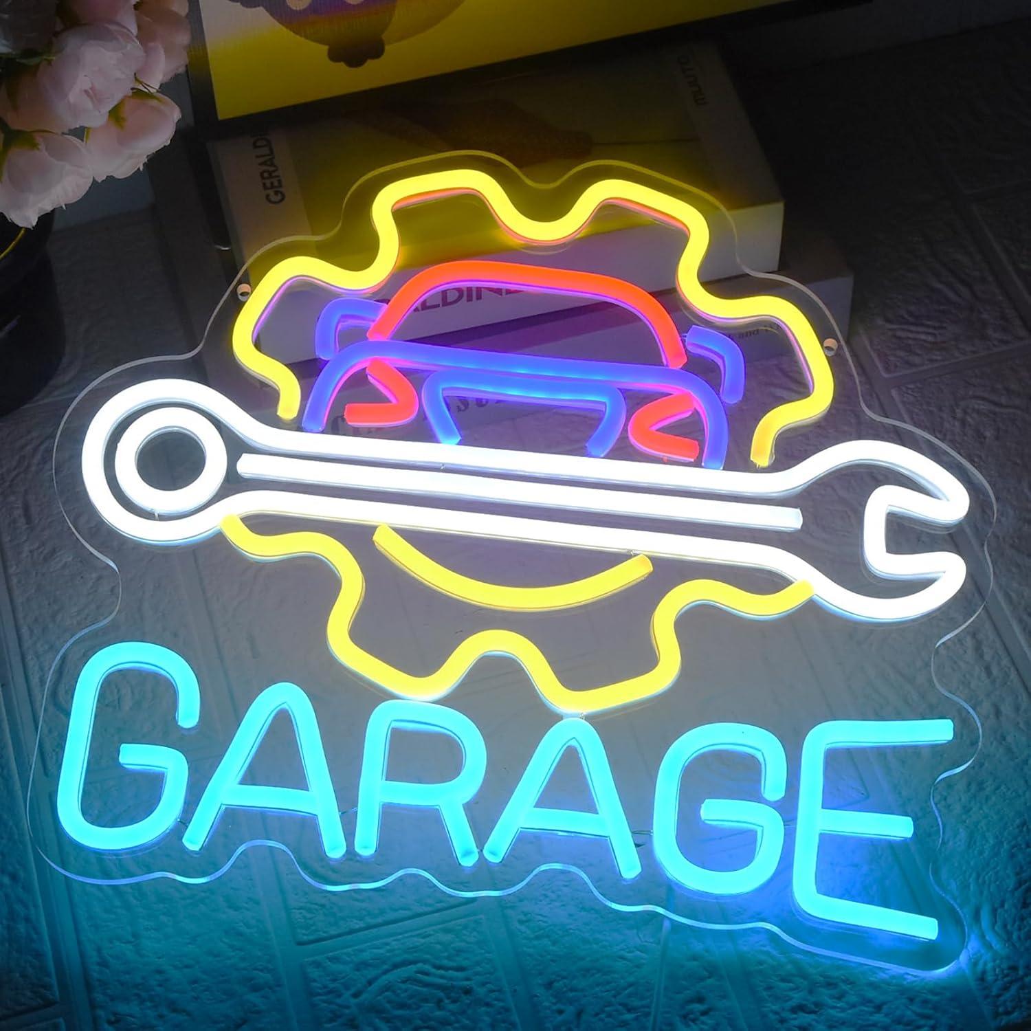 Garage Neon Sign USB Powered L - đánh giá và giá Auto Repair Shop In
